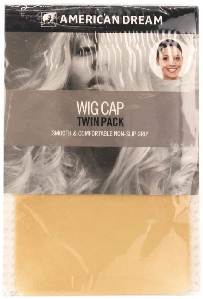 American Dream Beige Wig Cap - 2 pièces