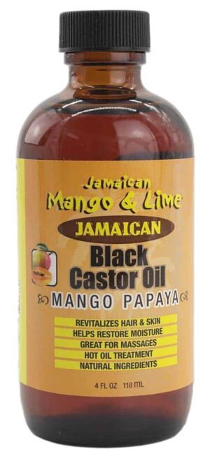 Huile de ricin noire à la mangue et au citron vert de Jamaïque Mangue Papaye 118 ml