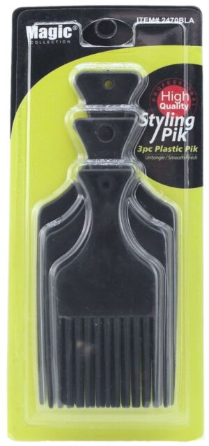 Magic Collection Styling Kamme Sort 3 pièces