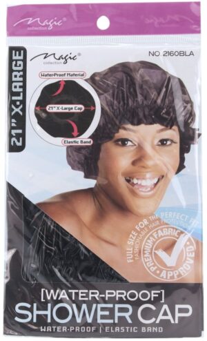 Bonnet de douche imperméable Magic - Sort