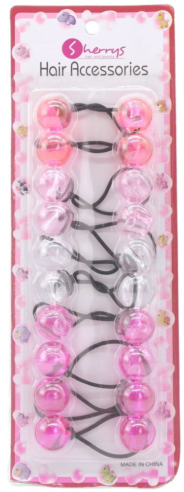 Accessoires pour cheveux Sherrys Pink 10 pièces