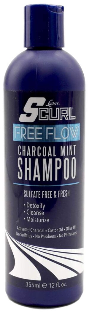 Shampooing SCurl Charcoal Mint de Luster 355 ml