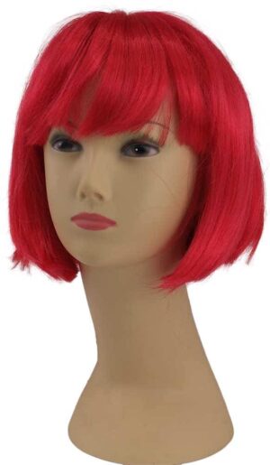 Perruque rouge, courte