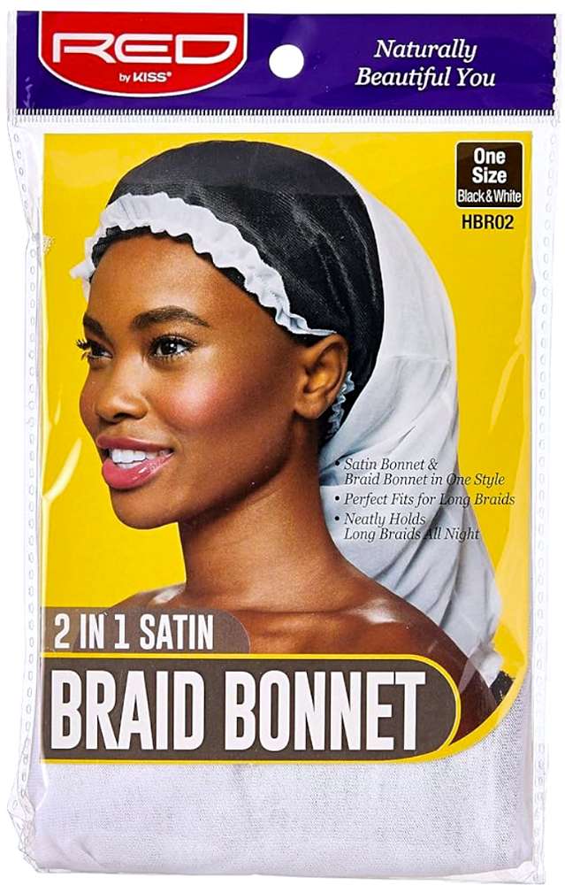 Bonnet à tresses 2 en 1 Red By Kiss Hvid