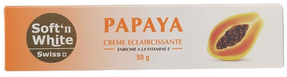 Crème éclaircissante Soft'n White Papaya 50 g