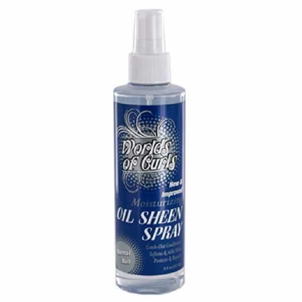 Spray hydratant et brillant à l'huile Worlds of Curls 237 ml