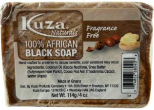 Savon noir africain 100 % Kuza 114 g